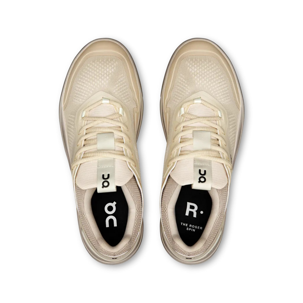 ON CLOUD THE ROGER Spin Womens Sand | Ivory 3WD11481485 Stretch Fabric Travel Light Daily Walk