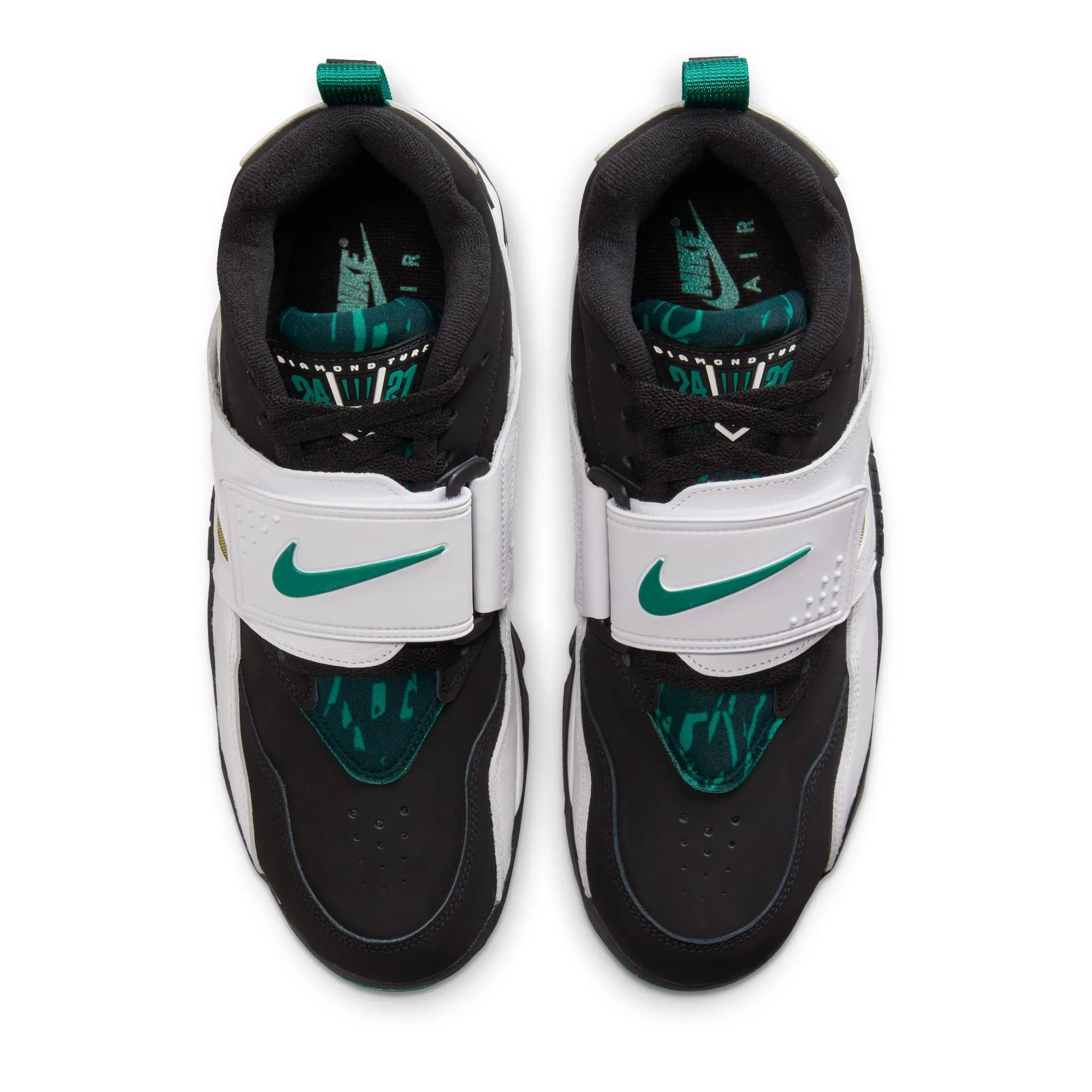 Wind Chill Soft Cushioning Nike Air Diamond Turf '93 Men's Shoes Color: Black/mystic Green-white-golden Tussah IB2240-001