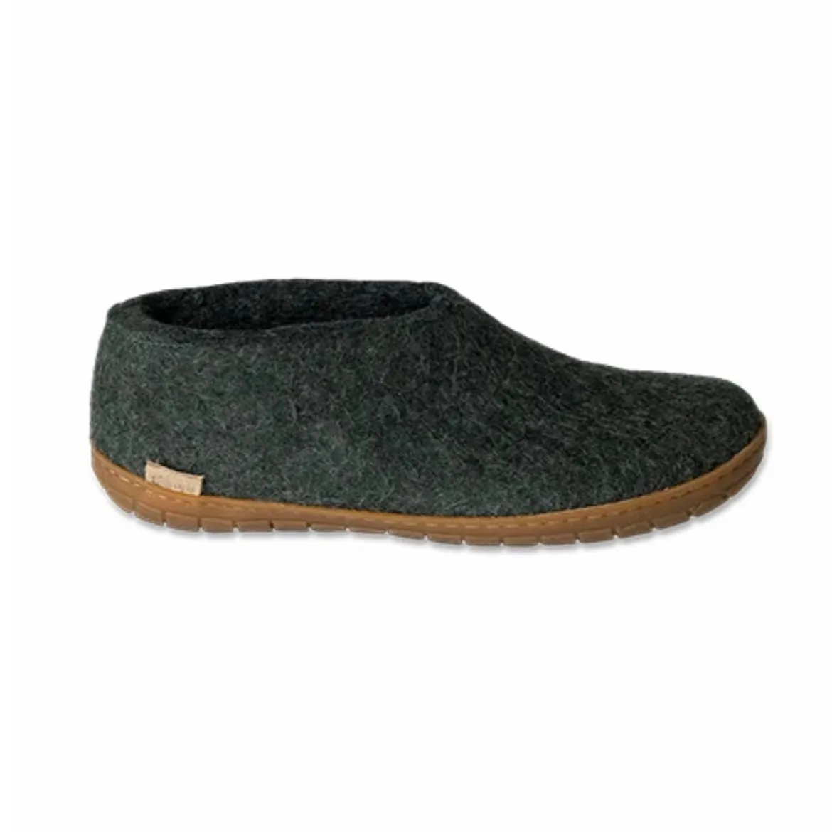 Padded collar Shoe with Honey Rubber - Forest