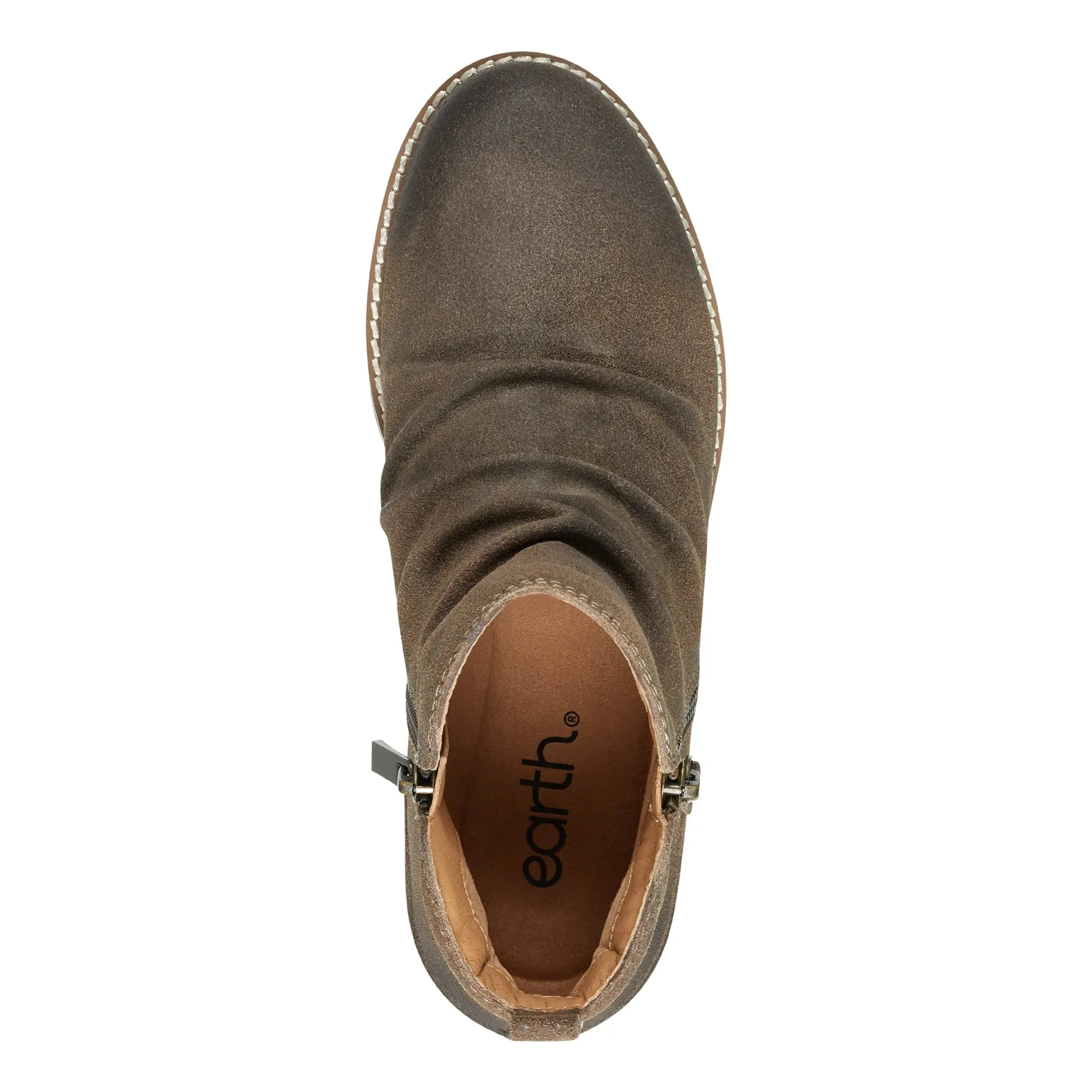 Tough Fit Nadya Round Toe Ruched Casual Booties