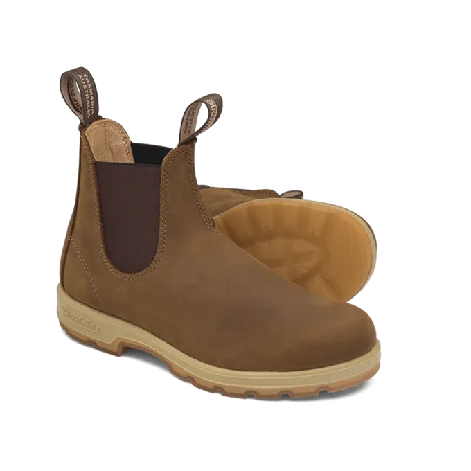 Blundstone 1320 - Classic Saddle Brown with Gum Sole Open Toe Design