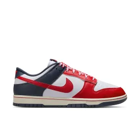 Everyday Nike Dunk Low Retro Men's Shoes Color: White/university Red-thunder Blue IM2222-100