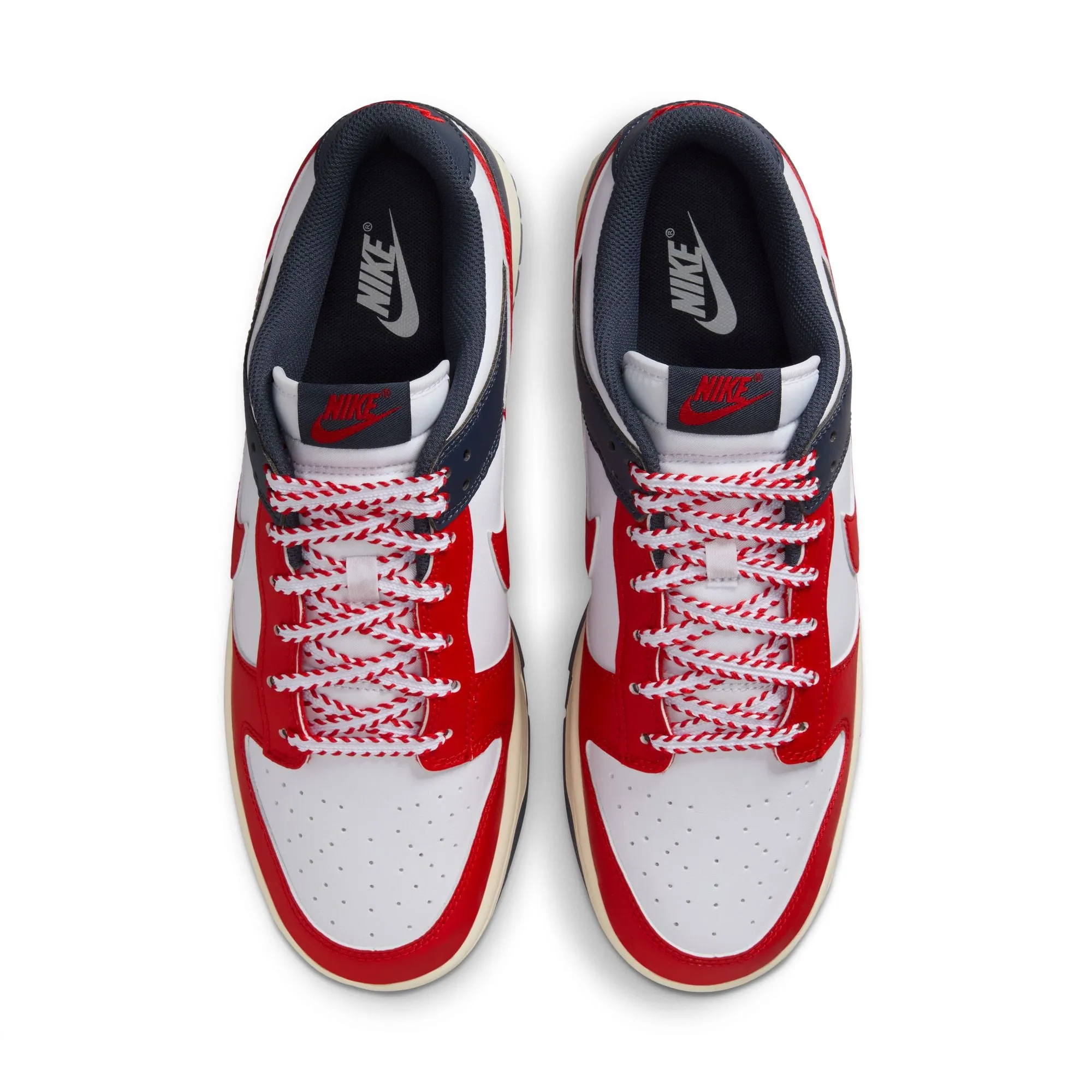 Nike Dunk Low Retro Men's Shoes Color: White/university Red-thunder Blue IM2222-100 Comfortable