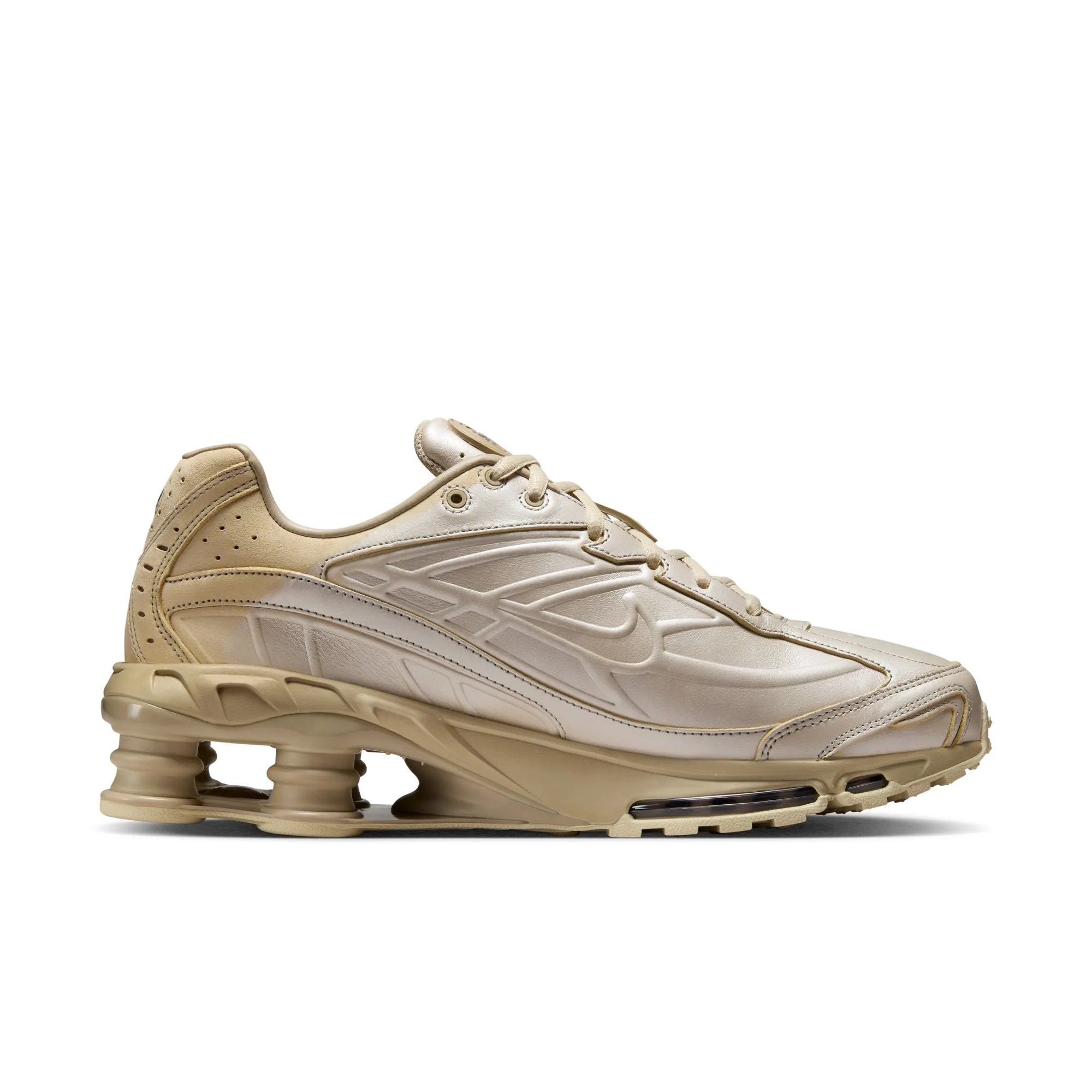Nike Shox Ride 2 Premium Men's Shoes Color: Metallic Silver/lt Khaki-desert Khaki IH3653-095 Leg Slim