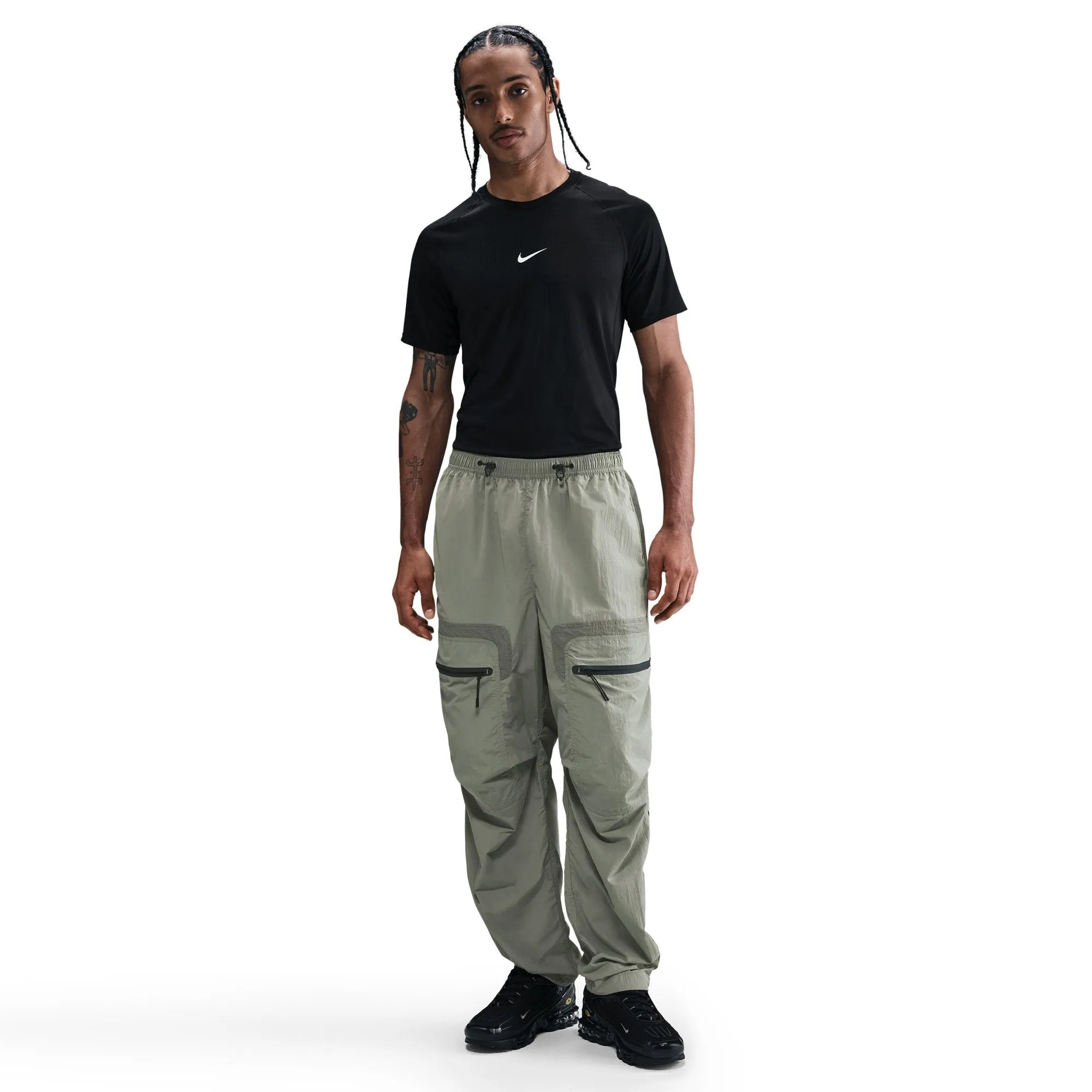 Balance Fit Nike Tech Men's Woven Cargo Pants Color: Light Army/black Style: HJ2940-320