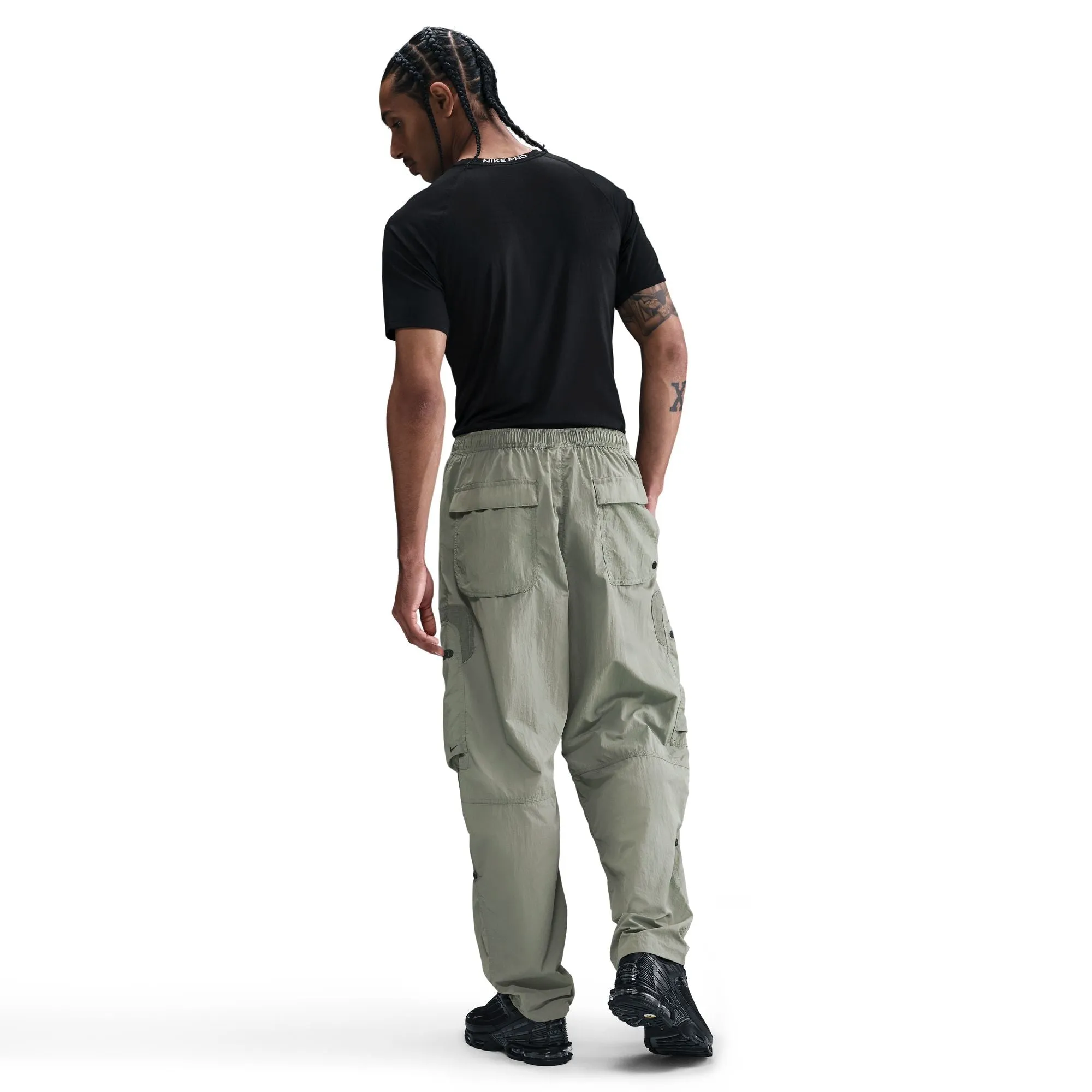Day Long Nike Tech Men's Woven Cargo Pants Color: Light Army/black Style: HJ2940-320