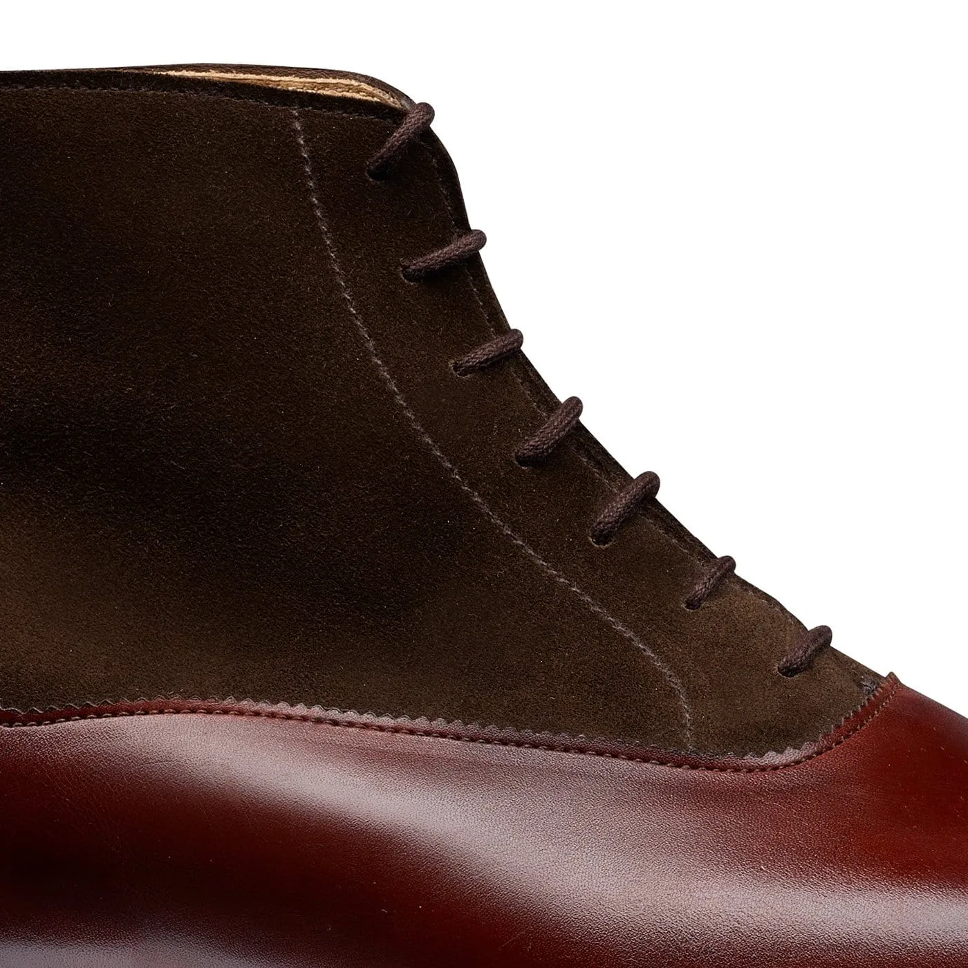 Reliable Protection Dressy look Charlton Chestnut Calf & Dark Brown Suede
