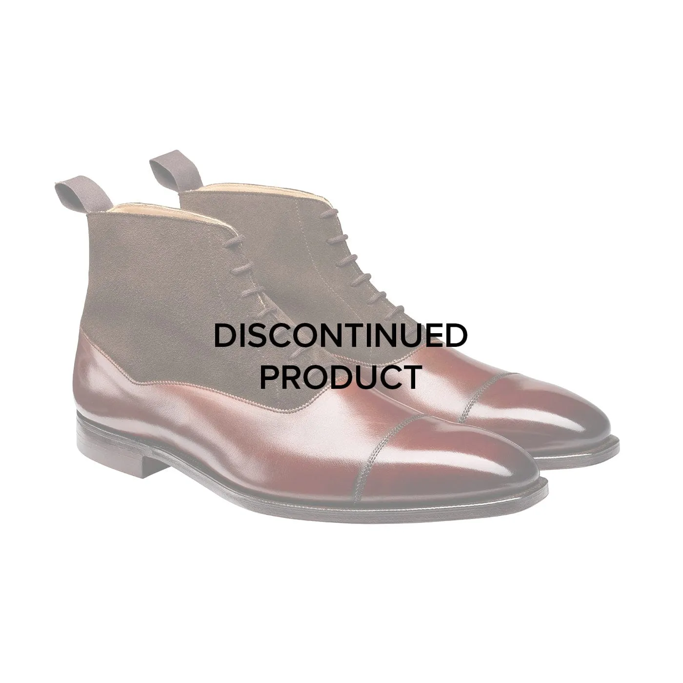 Warm Interior AnkleSupport Charlton Chestnut Calf & Dark Brown Suede