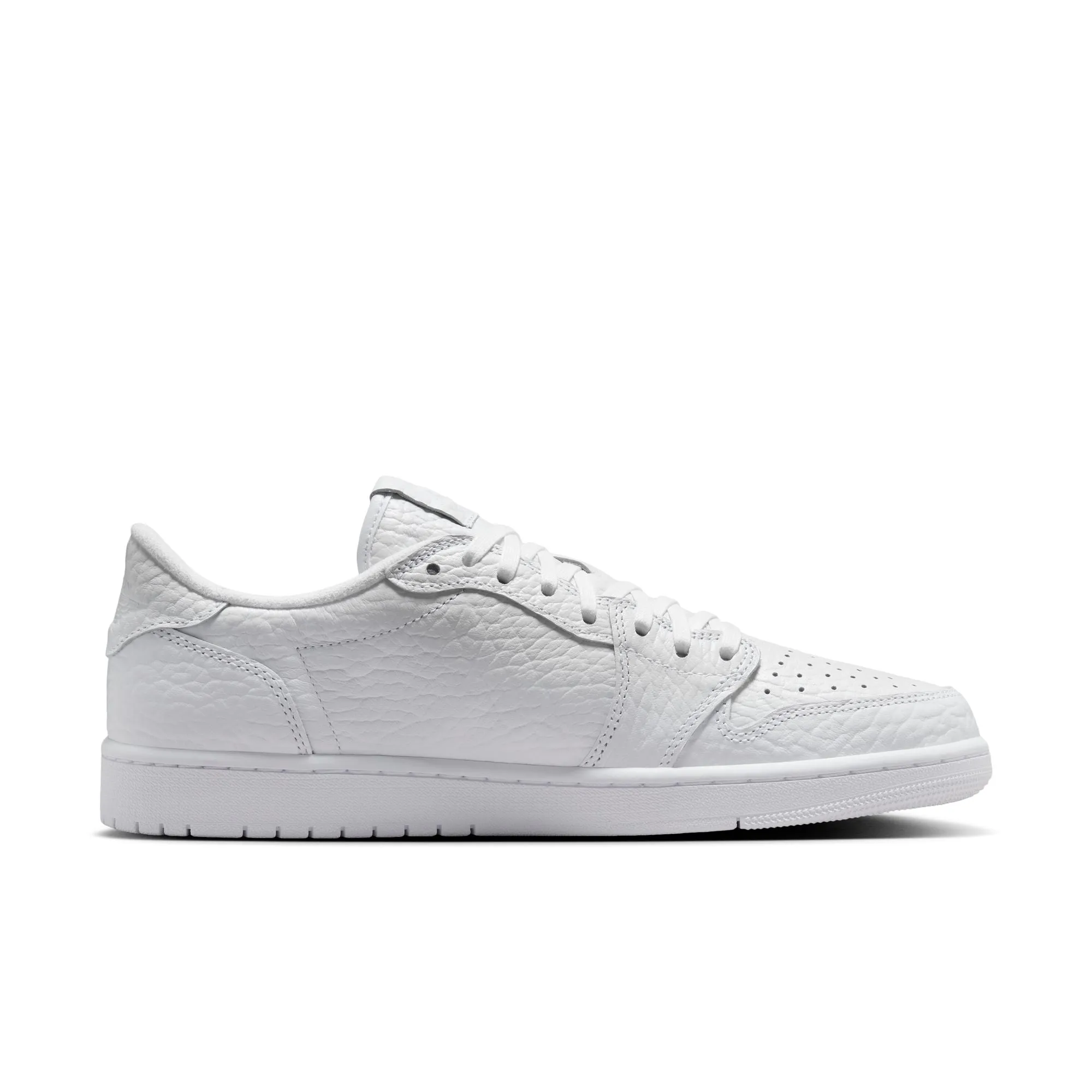 Air Jordan 1 Retro Low Men's No-Swoosh White/white-white 872782-100 Resort Mood
