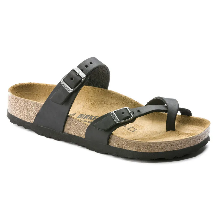 MAYARI OILED LEATHER BLACK Trendy Travel Sandals Walk Style