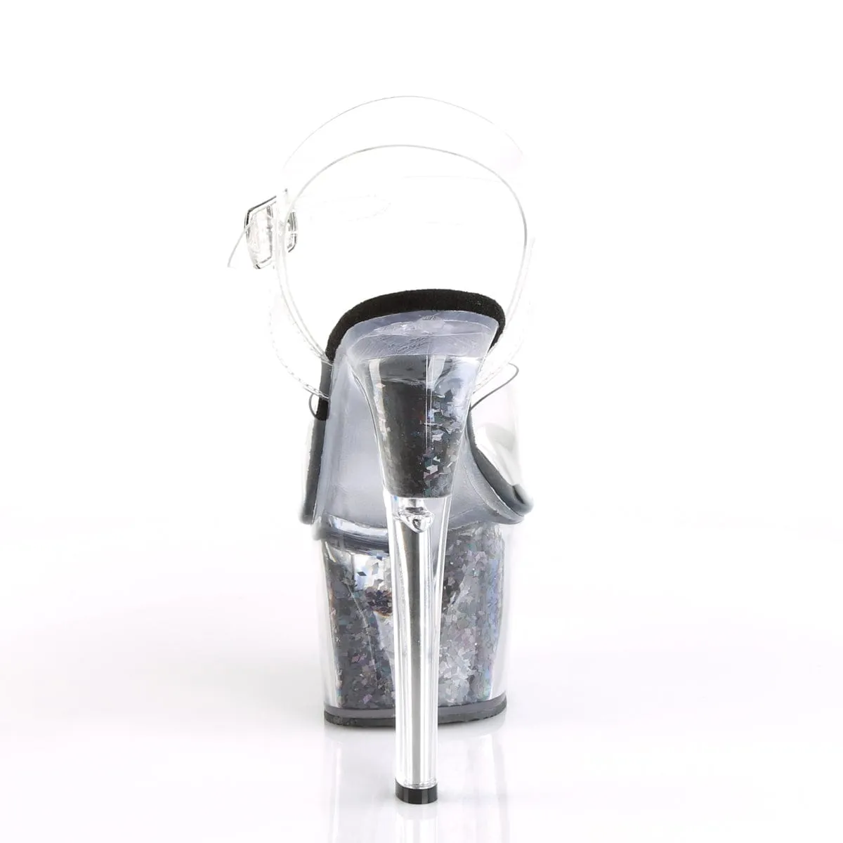 Comfortable Hiking Shoes Airy Feeling SKY-308GF Clear/Black Multi Glitter