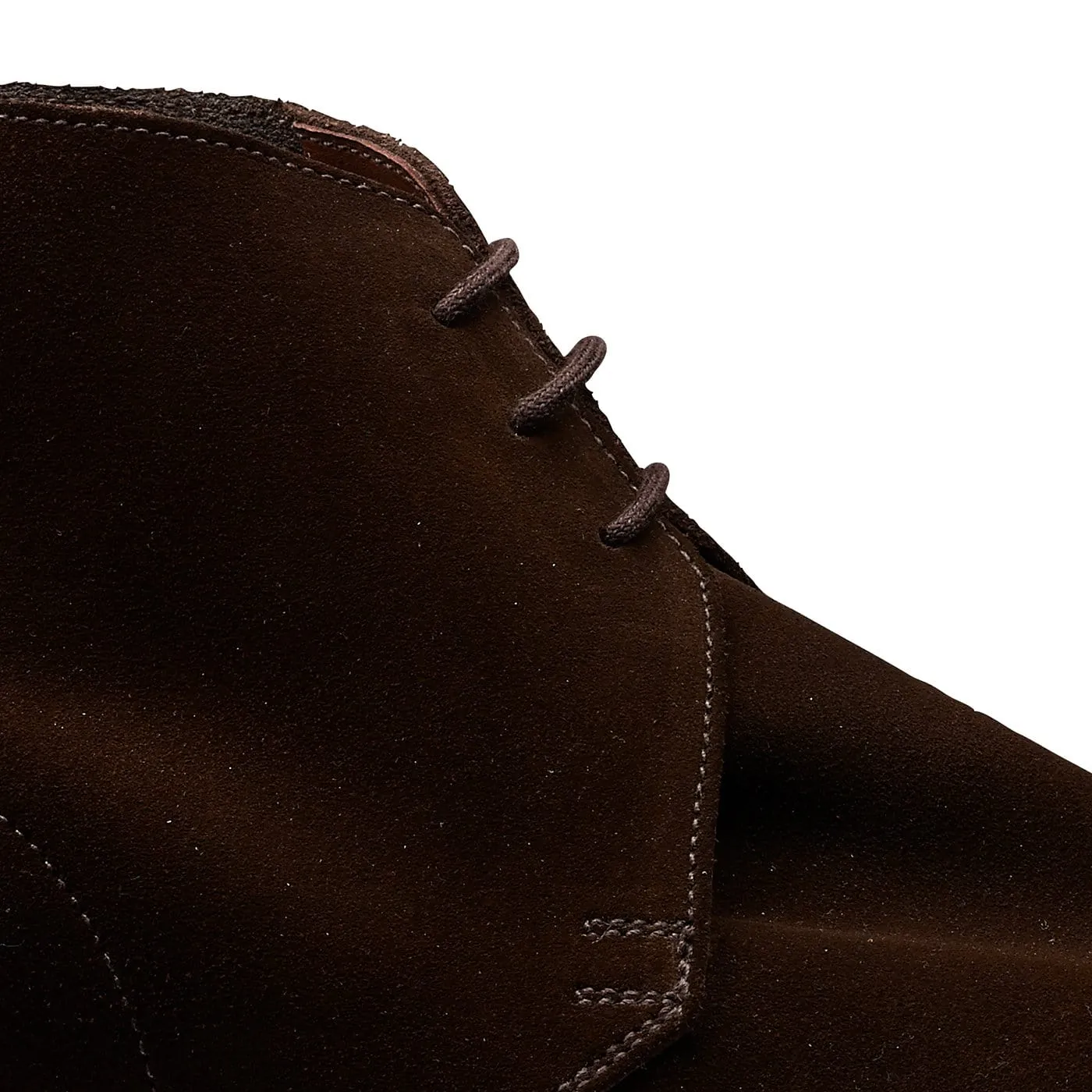 Compact Frame Chukka Dark Brown Suede