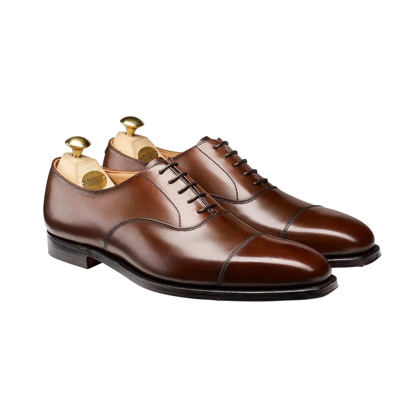 Hallam Dark Brown Burnished Calf Classic Look