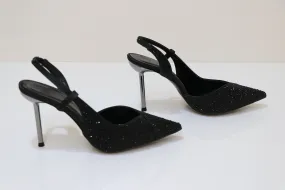 Evening Footwear Ankle Strap PINO VERDE Strass Embellished Sandals