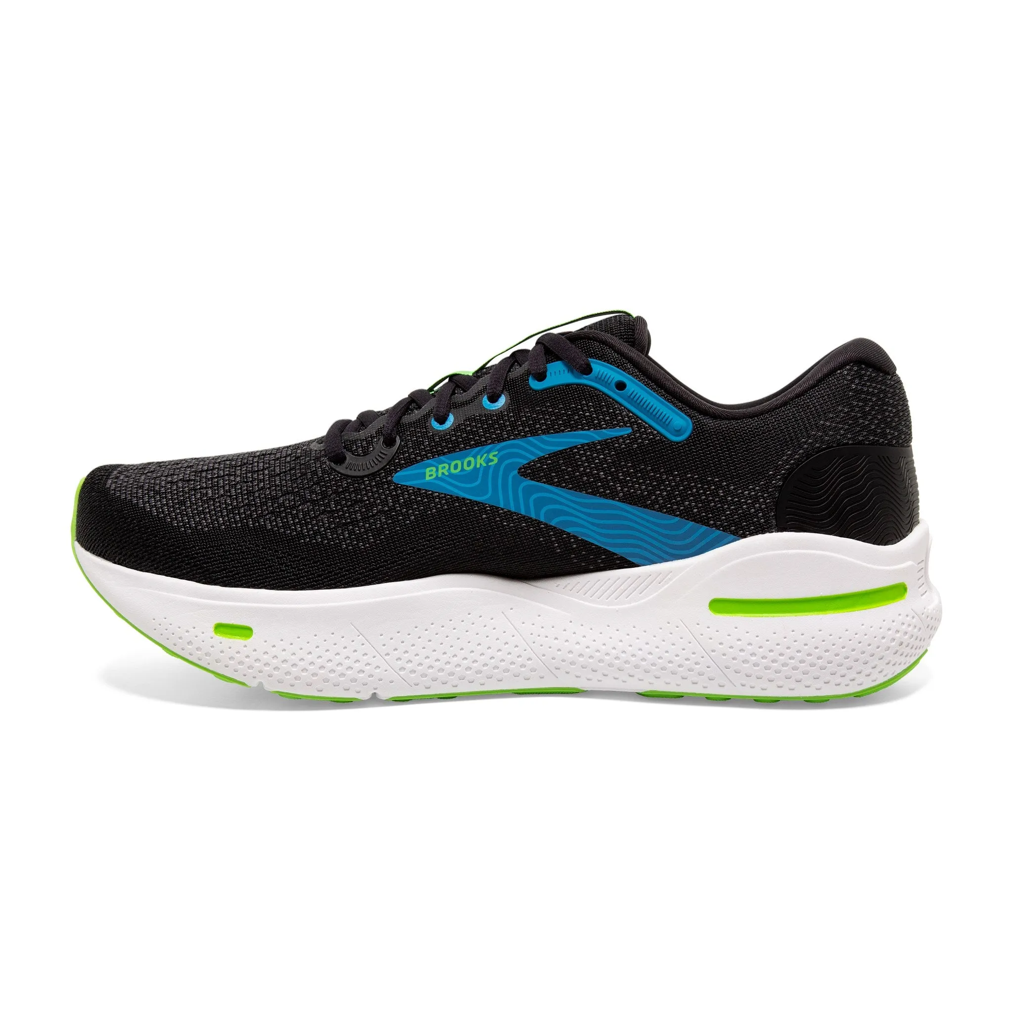Men's Ghost Max - Black / Atomic Blue / Jasmine beach - running
