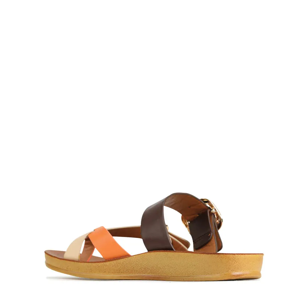 Slip Ease Dany - Brown/Nude/Orange