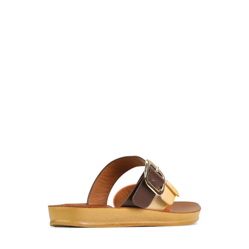 Dany - Brown/Nude/Orange Comfy lining