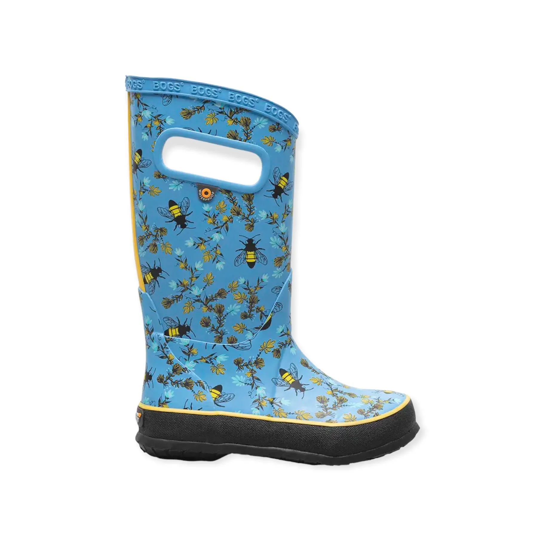 Breathable mesh Casual Look Rainboot Bees - Azure