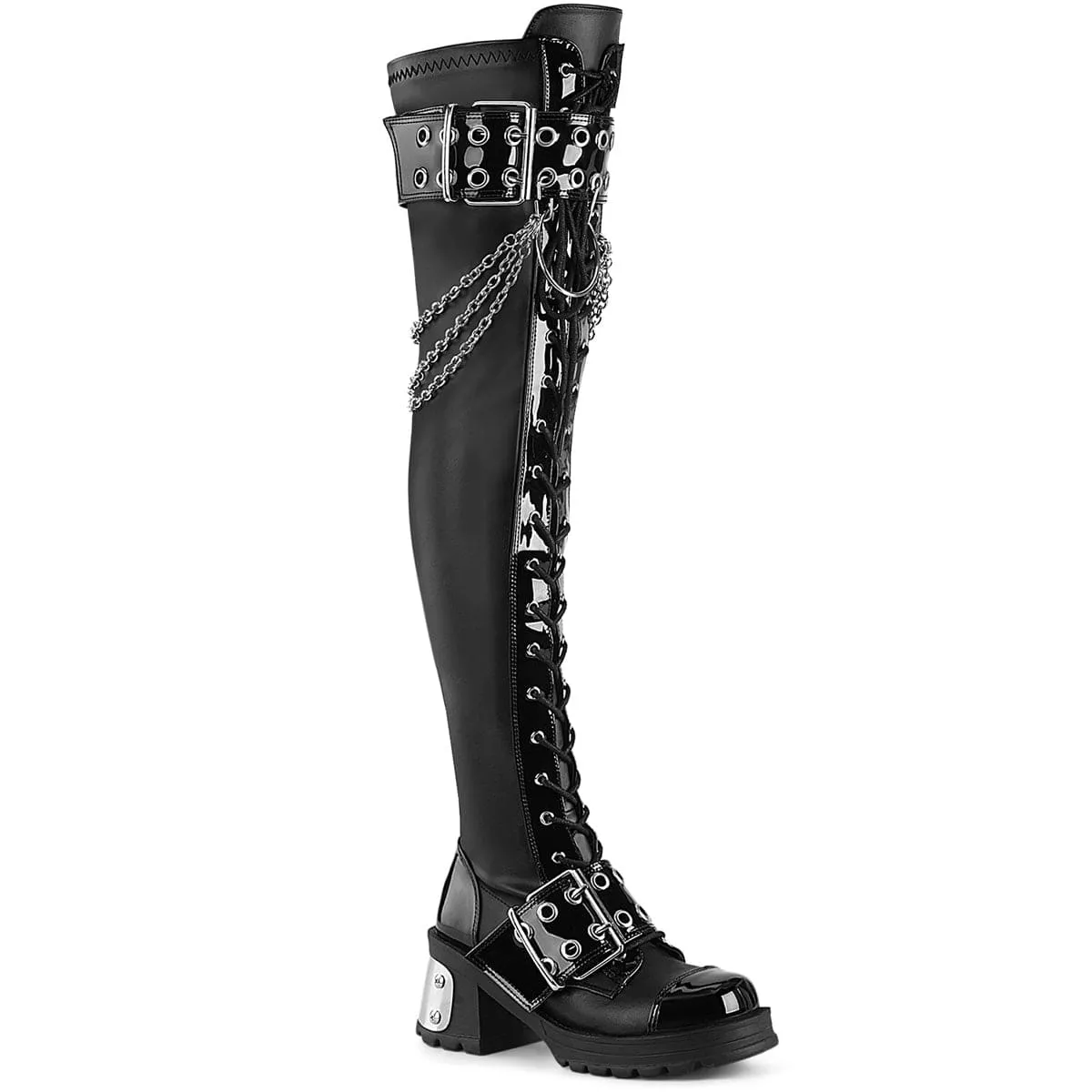 Pearl Shine BRATTY-304 Black Stretch Vegan Leather