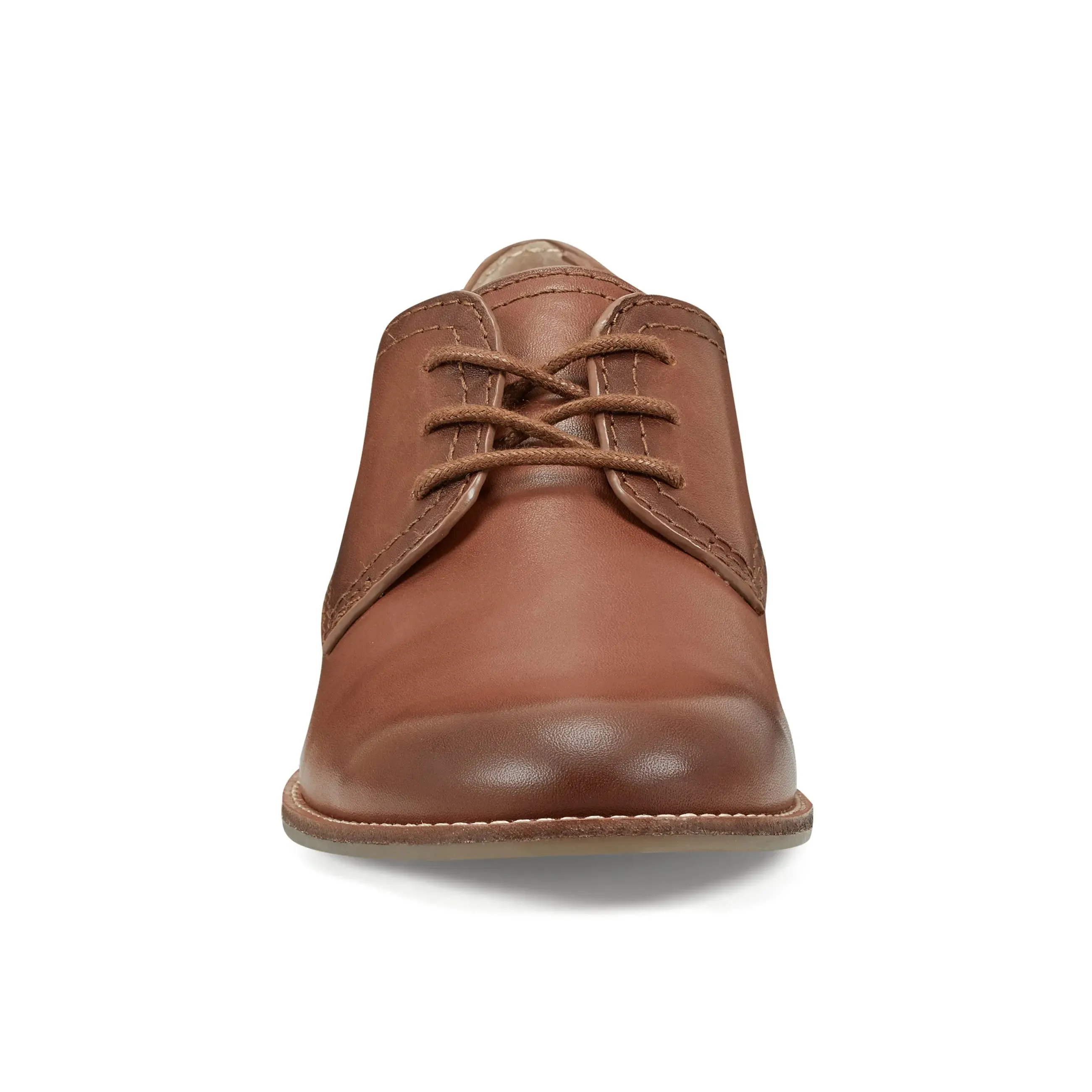 Eane Stacked Heel Casual Lace-Up Loafers Fashionable Look