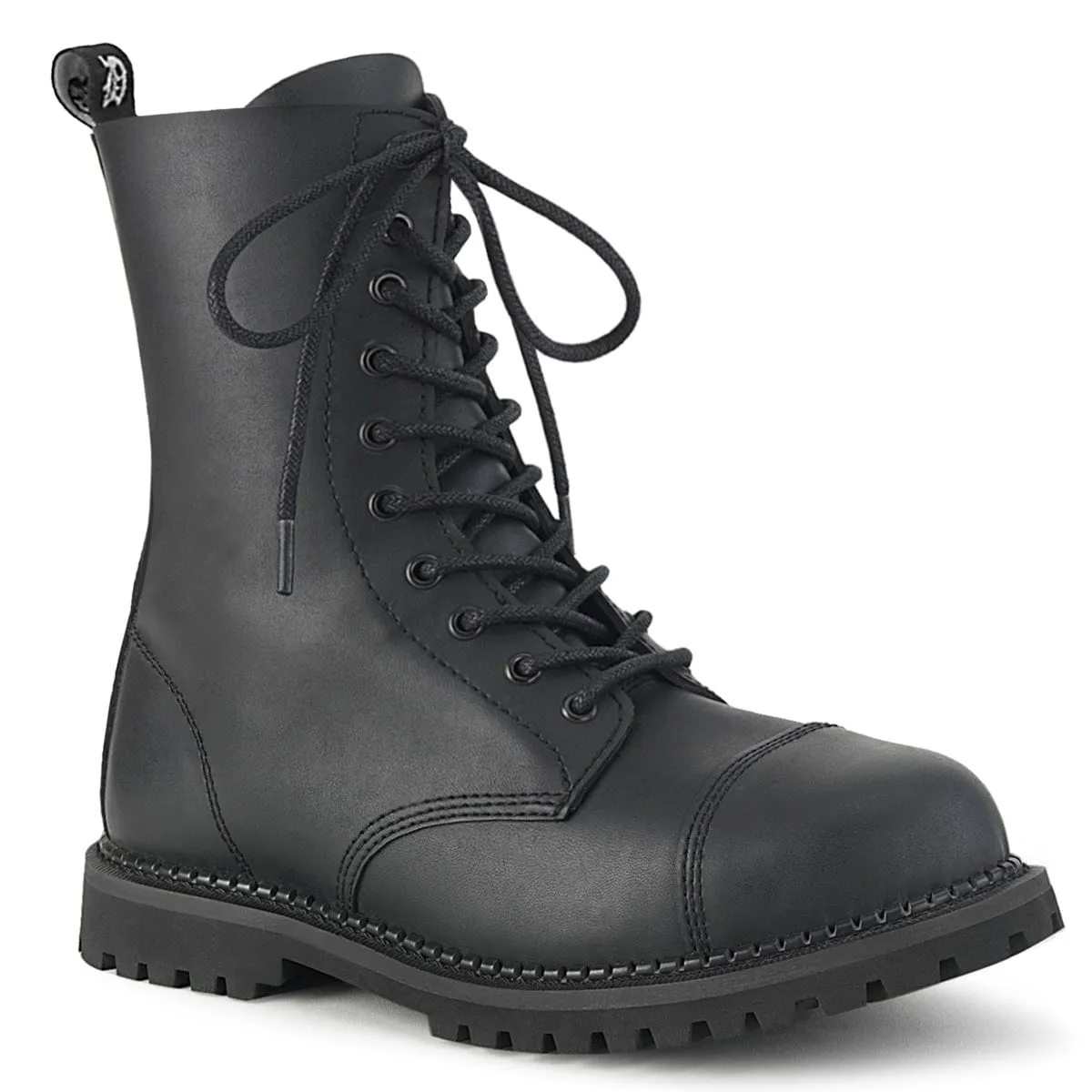 RIOT-10 Black Vegan Leather Traction Grip Cold Climate