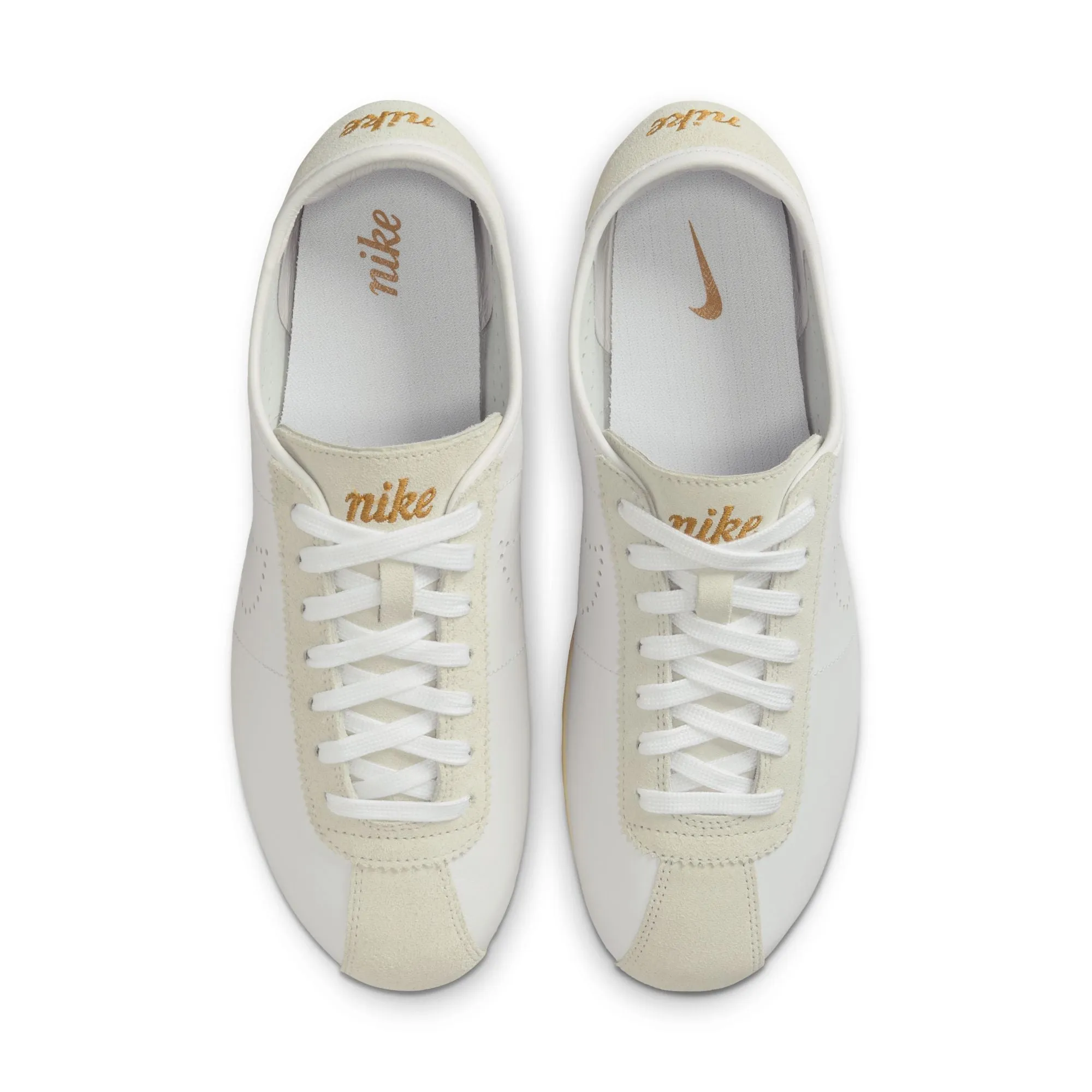 Women's Nike Cortez Leather  Color: White/bronze-light Bone-coconut Milk Style: HQ1841-100 Summer Heat
