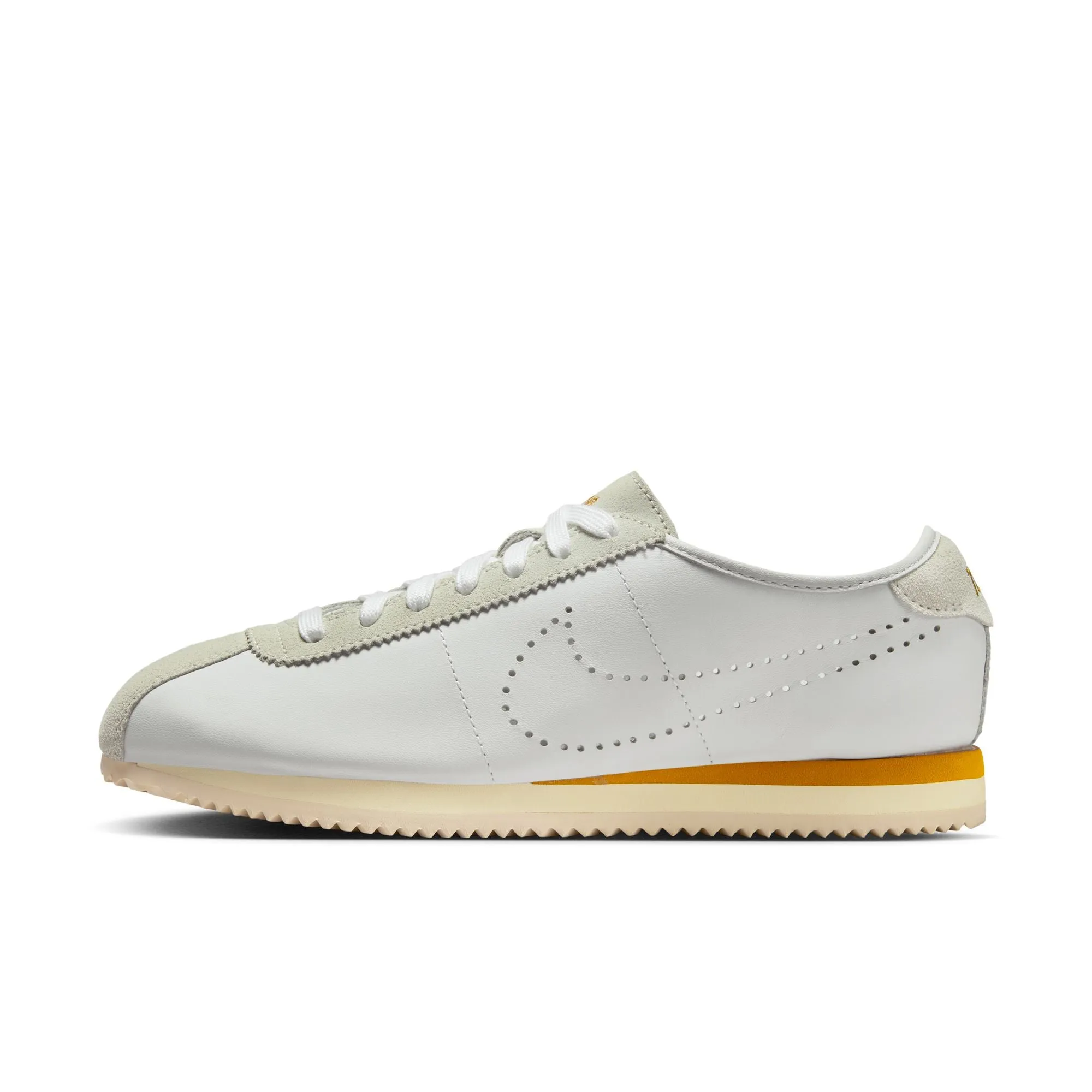 Women's Nike Cortez Leather  Color: White/bronze-light Bone-coconut Milk Style: HQ1841-100 Wardrobe Base