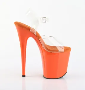 FLAMINGO-808 Platform Shoes Clear/Orange Hiking