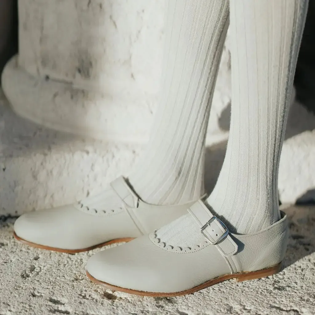 Scalloped Mary Jane - Dove Grey Heat Mode