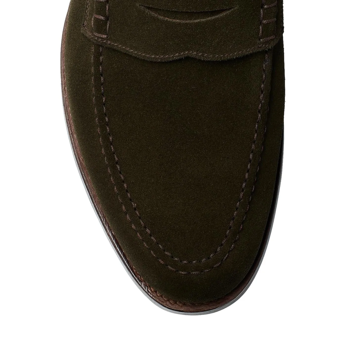 Seaton Earth Green Suede Soft Leather Winner Walk