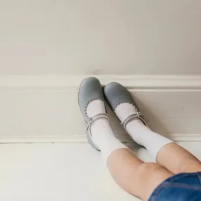 Nordic Tone Craftsmanship Scalloped Mary Jane - Pale Blue