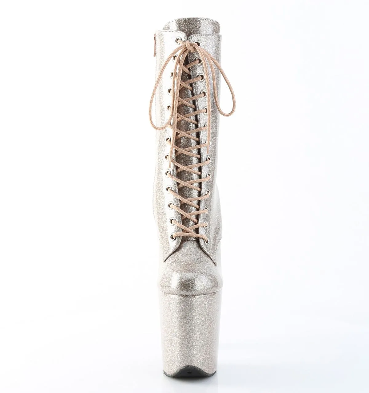 orthopedic FLAMINGO-1040GP Platform Shoes Champagne Glitter Patent M