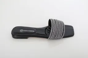 Comfortable foot fit PINO VERDE Crystal Embellished Flats