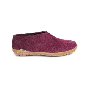 Soft Interior Shoe with Honey Rubber - Cranberry