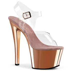 Slide Style SKY-308 Clear/Rose Gold Chrome