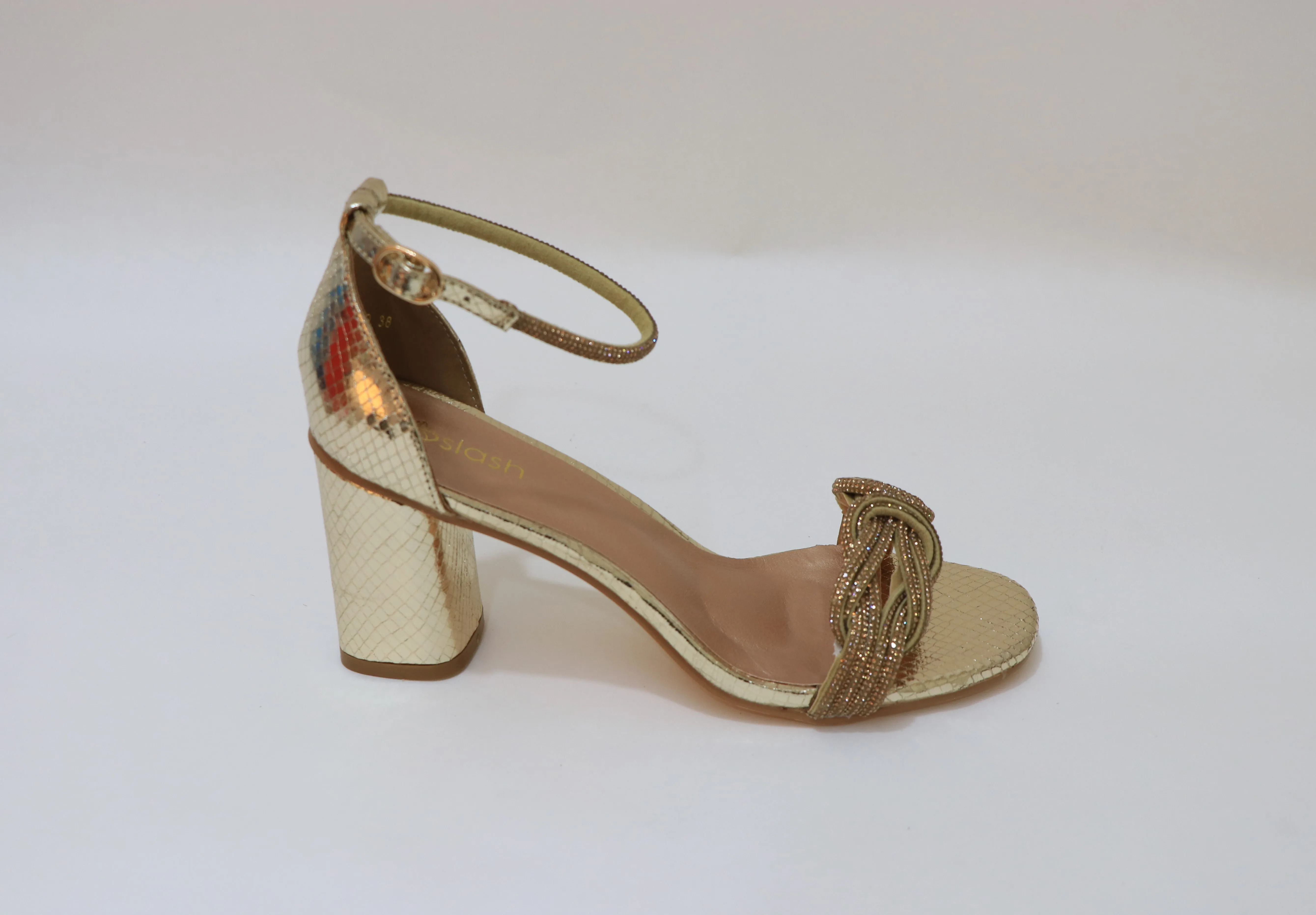 Bare Foot SLASH Mid Heel Sandals