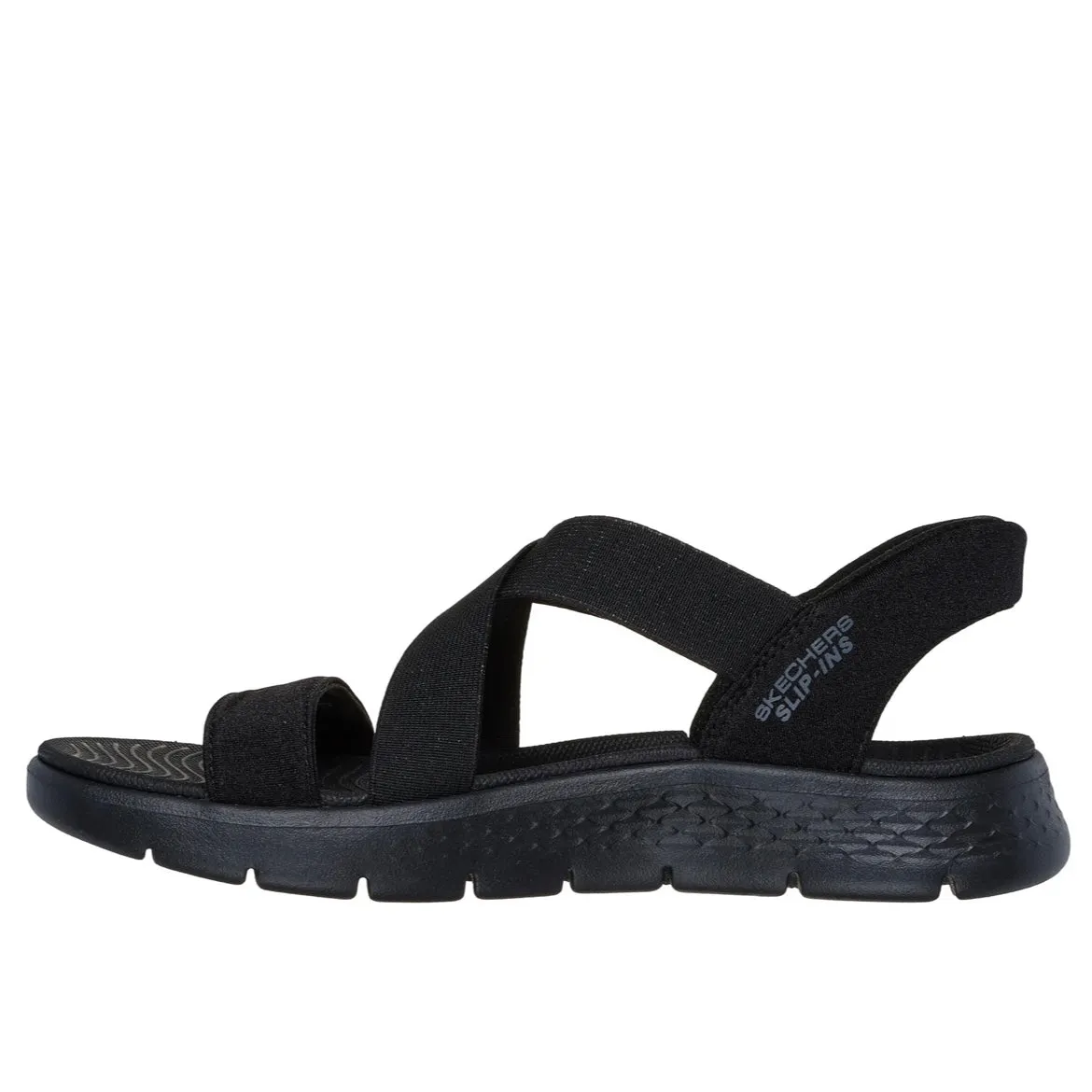 Slip-ins: GO WALK Flex Sandal - Glimmer - Black Easy Days