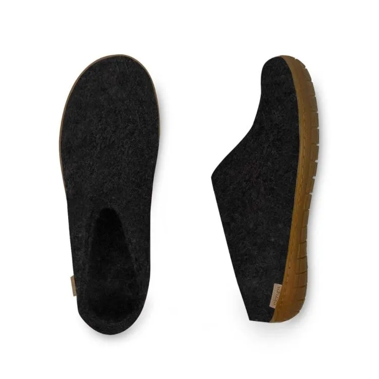 Slip-on with Honey Rubber - Charcoal Walking Ease Multi Directional Flexibility