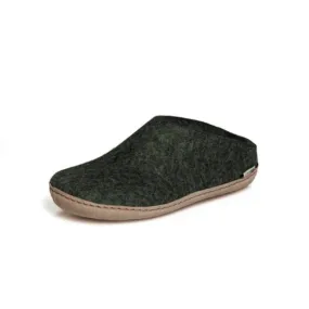 Slip-on with Leather Sole - Forest Compact Design Leather