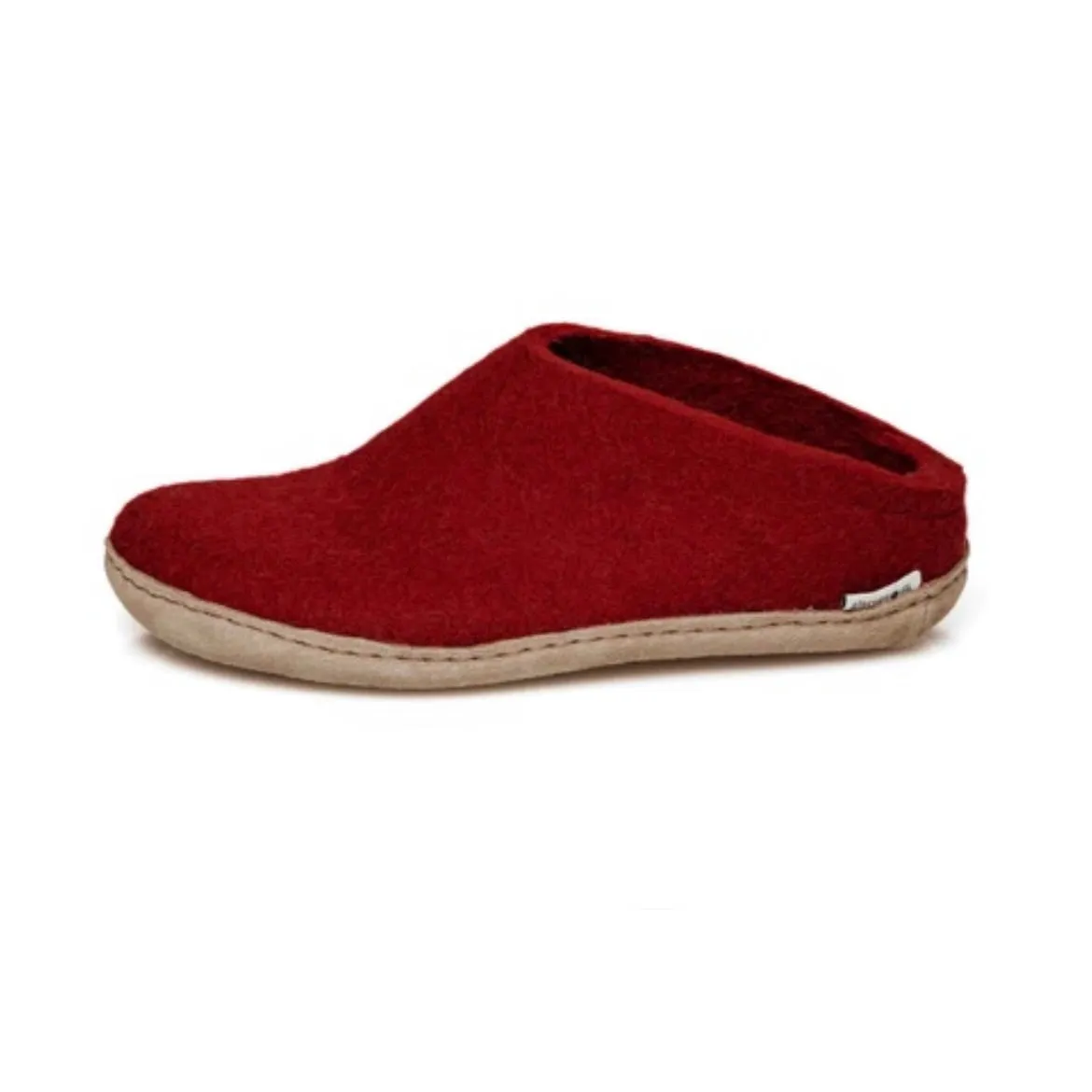 Slip-on with Leather Sole - Red Perfect For Relaxation Quick Beach Footwear