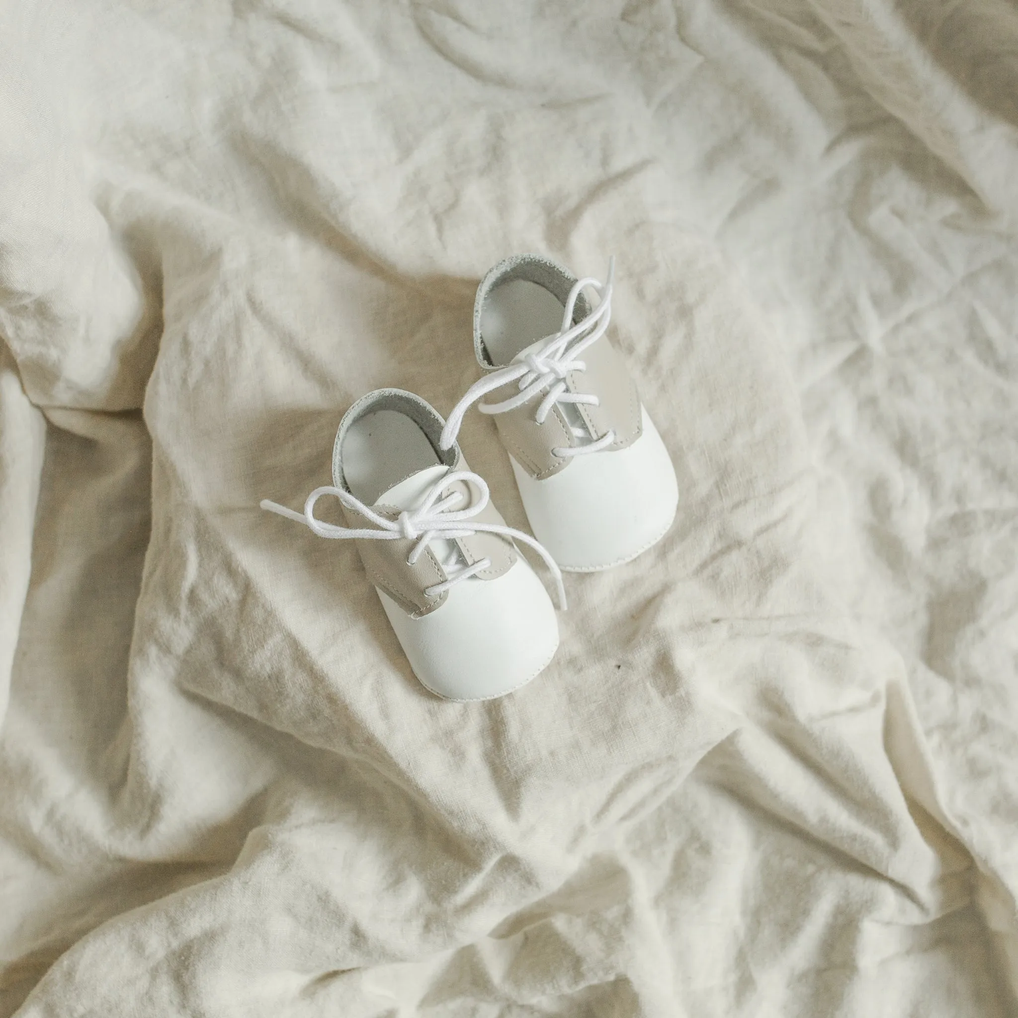 Safe Land Soft Soled Oxford - White/Ecru