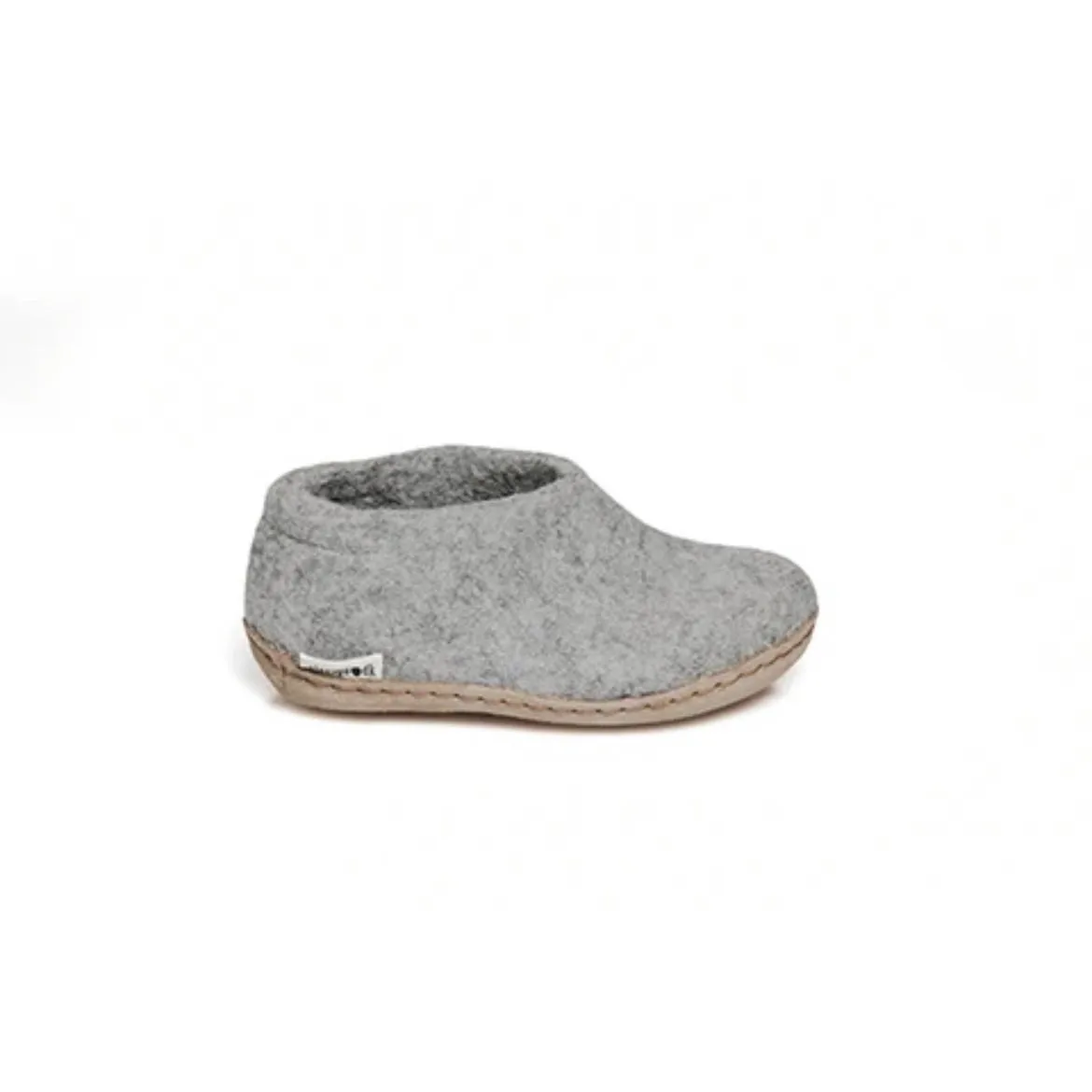 Junior Shoe with Leather Sole - Grey Daylong Comfort