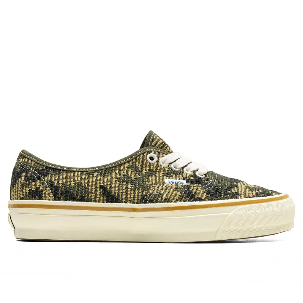 Pastel tone Skate Cool Vans Premium Authentic Shoe Antique Gold / Green VN000D5K18S