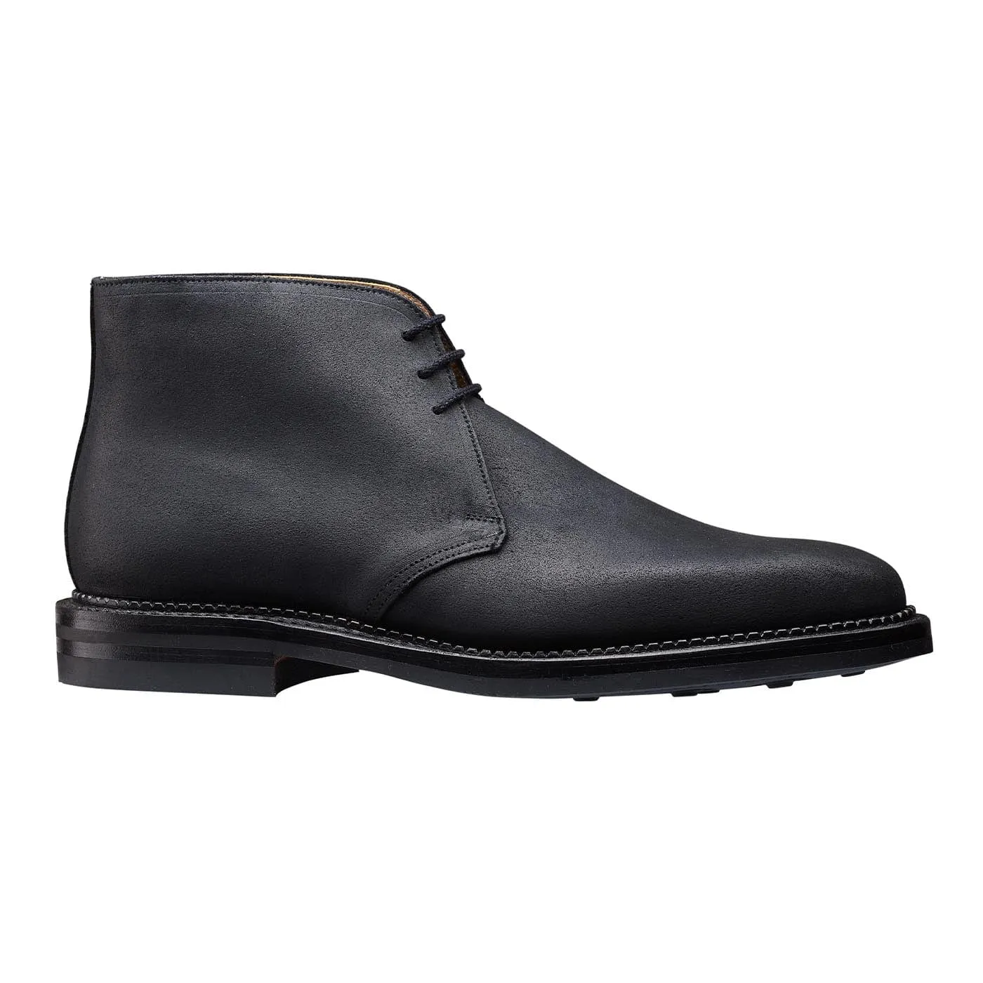 Molton Black Rough-Out Suede Flexible Comfort