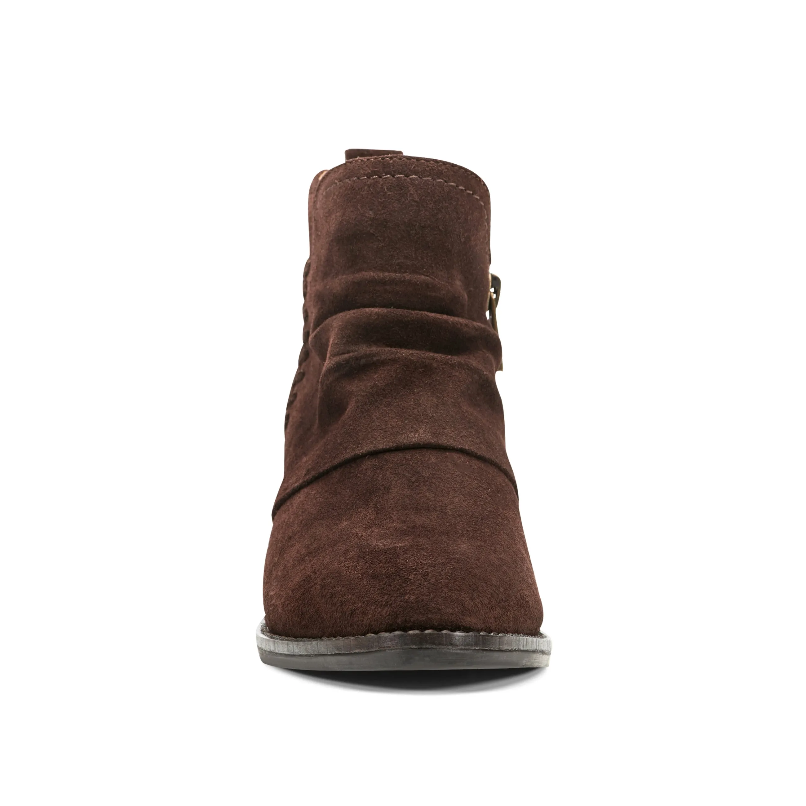 Mixed Textures Chandy Ruched Booties