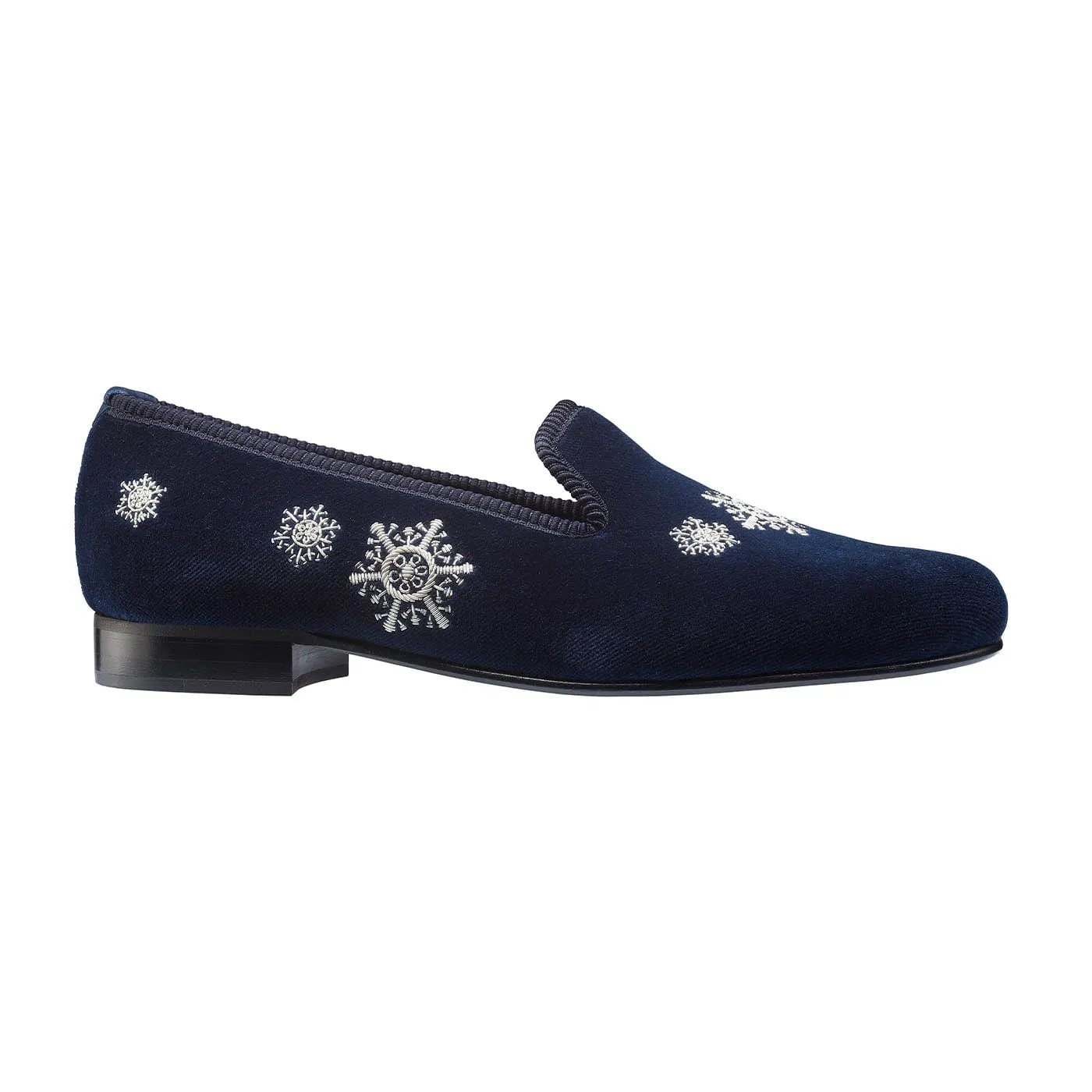Water-Friendly Eva Midsole Snowflakes Navy Velvet