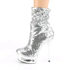 Stage Glow BLONDIE-R-1009 Silver Sequins/Silver Chrome