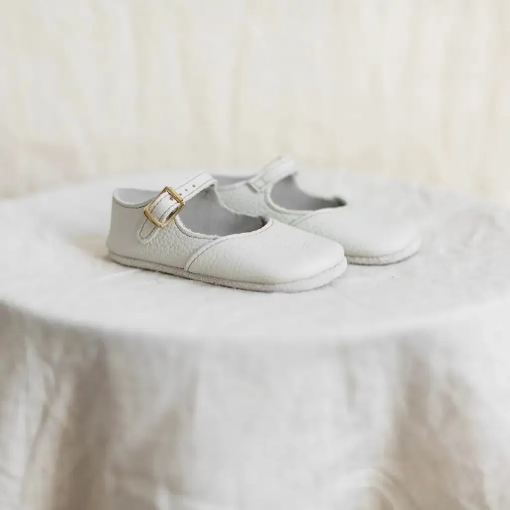 All Weather Urban Walkers Firm Ground Soft Soled Mary Jane - Fog