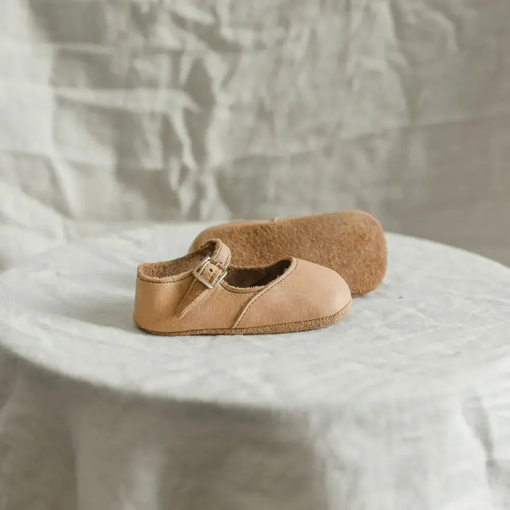 Soft Soled Mary Jane - Tan Classic Base
