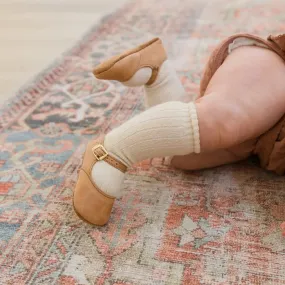 Soft Soled Mary Jane - Tan Quick Motion